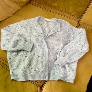 Powder Blue Sezane jumper (cardigan sweater) Percy conditioner new without tags.